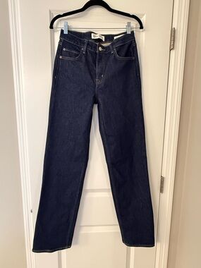 Denim Forum Dark Indigo Straight Jeans